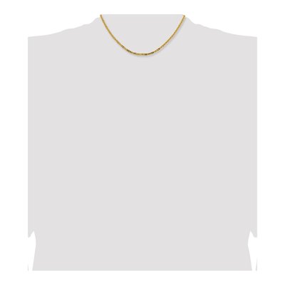 14K Yellow Gold 2.5mm Byzantine Chain – view 5