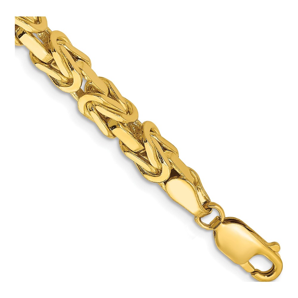 14K Gold 5.25mm Byzantine Bracelet, 8 in