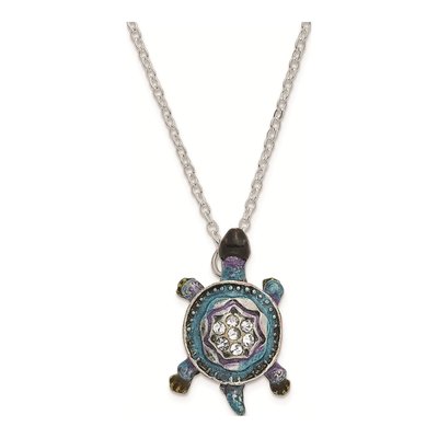 Pewter Turtle Trinket Box with 18" Necklace – view 4