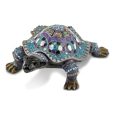 Pewter Turtle Trinket Box with 18" Necklace – view 6