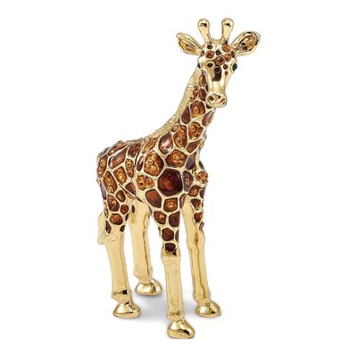 Gracie Giraffe Trinket Box with 18" Necklace
