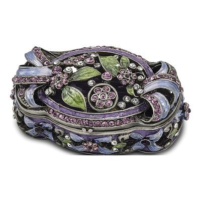 Secret Garden Pewter Trinket Box & 18" Necklace – view 3