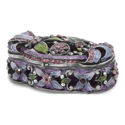 Secret Garden Pewter Trinket Box & 18" Necklace