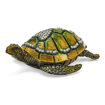 Sea Turtle Trinket Box with 18" Matching Necklace
