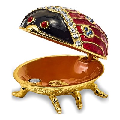 Ladybug Trinket Box & 18" Necklace Set – view 2