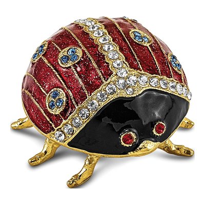 Ladybug Trinket Box & 18" Necklace Set – view 3