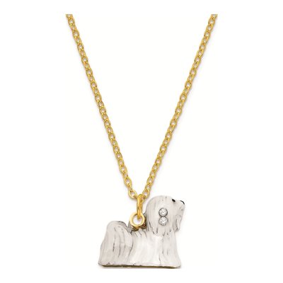 Millie Maltese Trinket Box with 18in Necklace – view 3