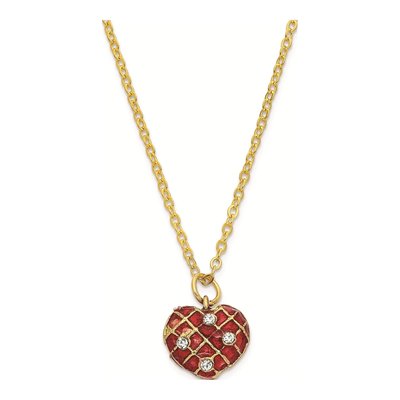 Bejeweled Heart Trinket Box with 18" Necklace – view 4