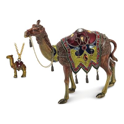 Pewter Camel Trinket Box with 18" Necklace – view 5