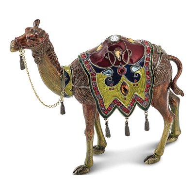Pewter Camel Trinket Box with 18" Necklace
