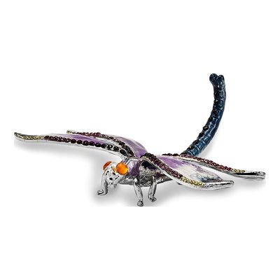 Pewter Dragonfly Ring Holder & Necklace Set