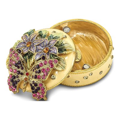 FLORIAN Butterfly Trinket Box & 18" Necklace Set – view 2