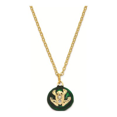 Bejeweled Frog Trinket Box with 18" Necklace – view 4
