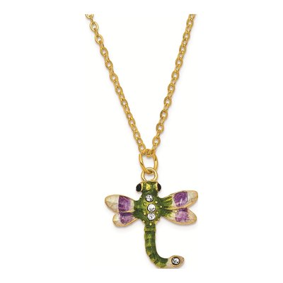 Dragonfly Trinket Box & 18" Necklace – view 3