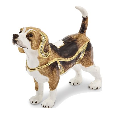 Beagle Trinket Box & 18-In Necklace