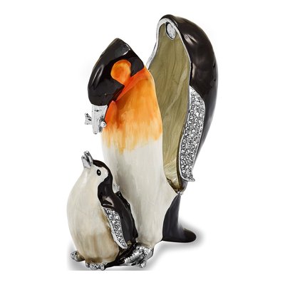 Emperor Penguin Trinket Box with 18in Necklace – view 2
