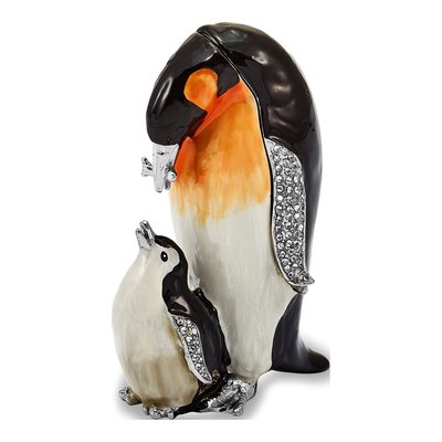 Emperor Penguin Trinket Box with 18in Necklace