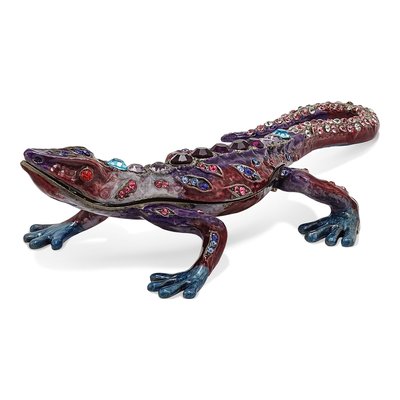 Prince of Jewels Gecko Trinket Box & Necklace Set