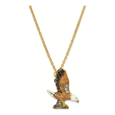 Bald Eagle Trinket Box with Matching Necklace – view 3