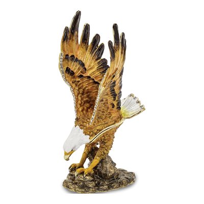 Bald Eagle Trinket Box with Matching Necklace