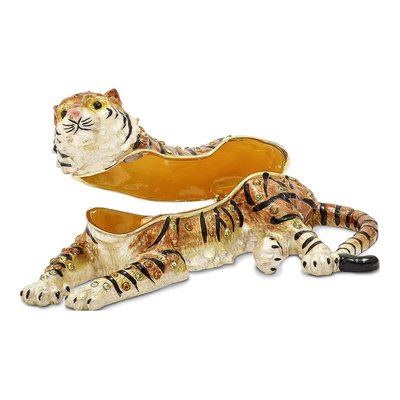 Tiger Trinket Box with 18" Necklace – view 2