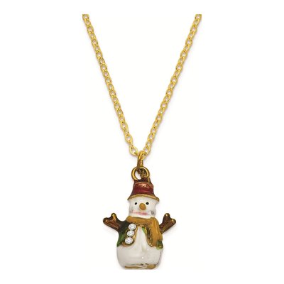 Snowman Tree Trinket Box with 18" Necklace – view 3