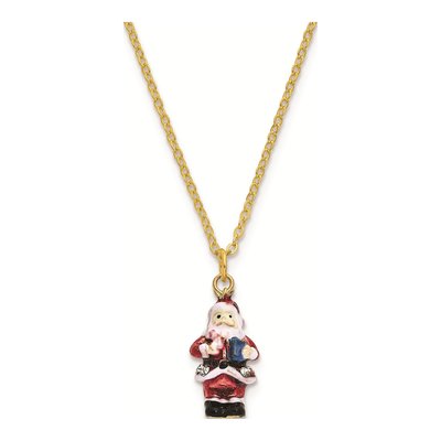 Santa Claus Trinket Box with 18" Necklace – view 3