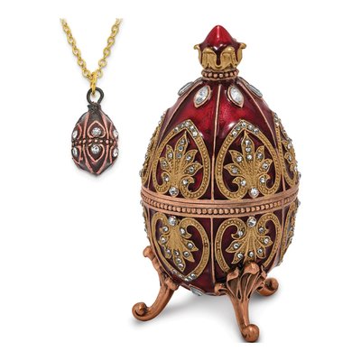 Musical Egg Trinket Box with 18" Necklace – view 4