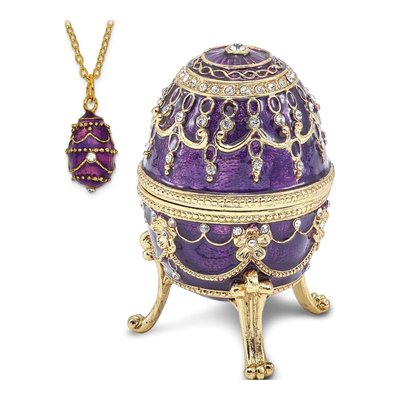 Musical Egg Trinket Box & Necklace – view 5