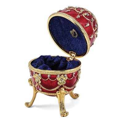 Imperial Red Musical Egg with 18" Necklace – view 2