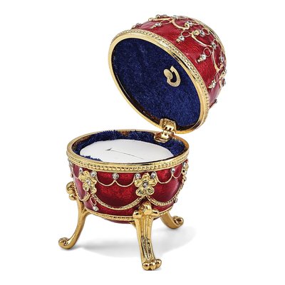 Imperial Red Musical Egg with 18" Necklace – view 4