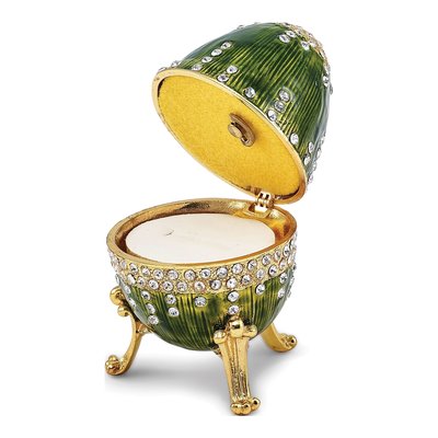 Regal Green Musical Egg with 18" Necklace – view 3