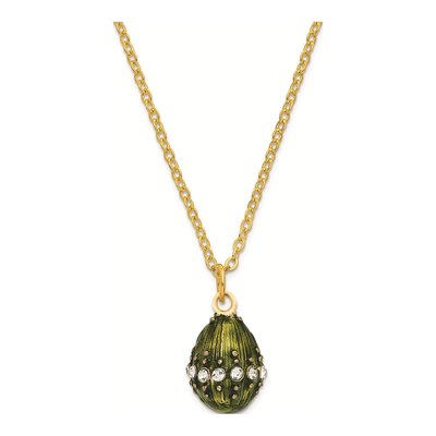 Regal Green Musical Egg with 18" Necklace – view 4