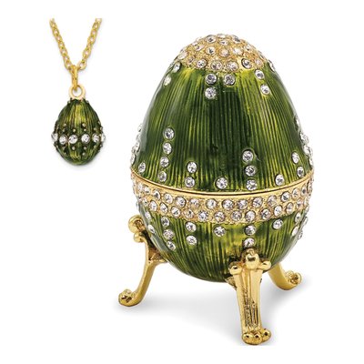 Regal Green Musical Egg with 18" Necklace – view 5
