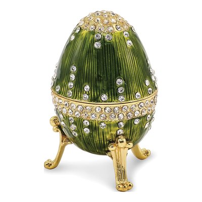 Regal Green Musical Egg with 18" Necklace