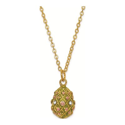 Musical Rose Garden Egg with 18" Necklace – view 3