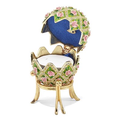 Musical Rose Garden Egg with 18" Necklace – view 4