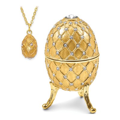 Musical Egg Trinket Box with Necklace – view 5