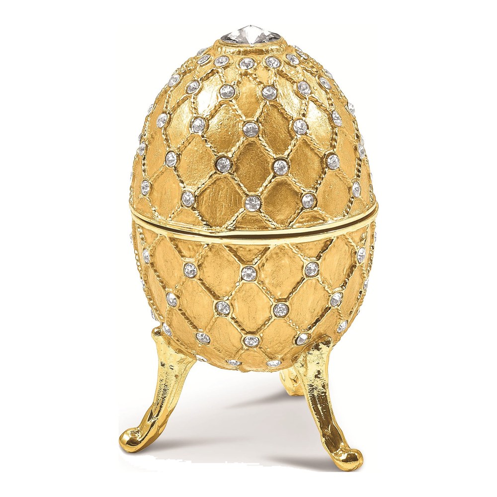 Jere Musical Egg Trinket Box with Necklace
