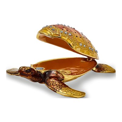 Loggerhead Sea Turtle Trinket Box & Necklace Set – view 2