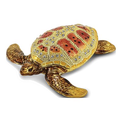 Loggerhead Sea Turtle Trinket Box & Necklace Set – view 3