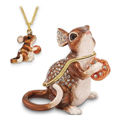 Sweet William Mouse & Cookie Trinket Box + Necklace – view 4