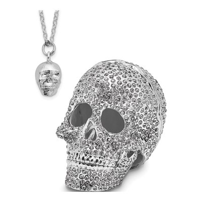 Crystal Skull Trinket Box & 18" Necklace – view 4