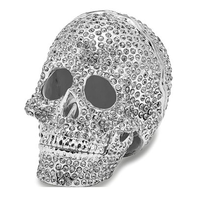 Crystal Skull Trinket Box & 18" Necklace