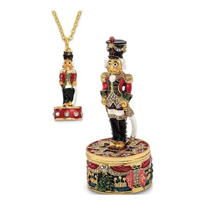 Nutcracker Trinket Box & 18" Necklace – view 4