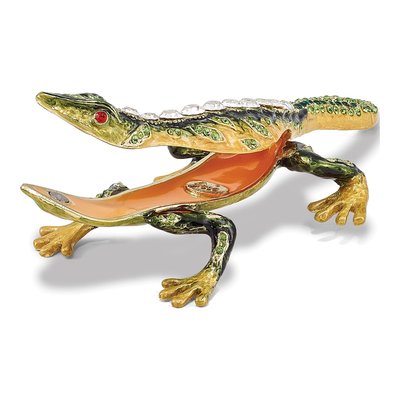 Rocky Lizard Trinket Box with 18" Necklace – view 2