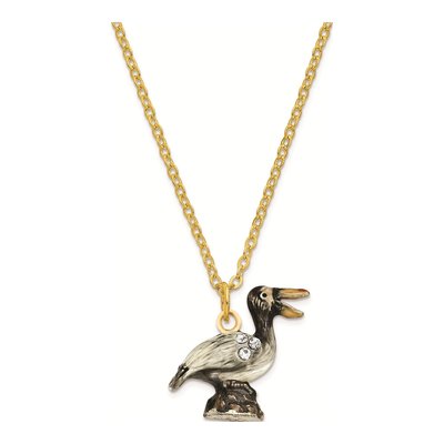 Pewter Pelican Trinket Box & 18" Necklace Set – view 3