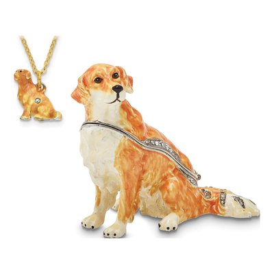 Golden Retriever Trinket Box & Necklace – view 4