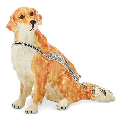 Golden Retriever Trinket Box & Necklace