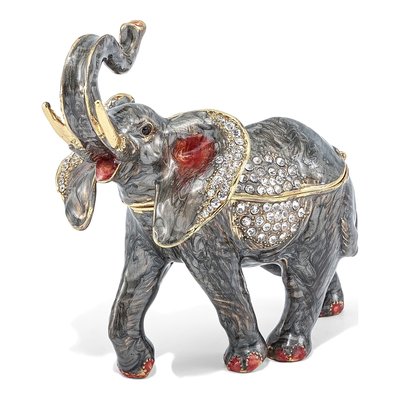 Elephant Trinket Box with 18" Necklace